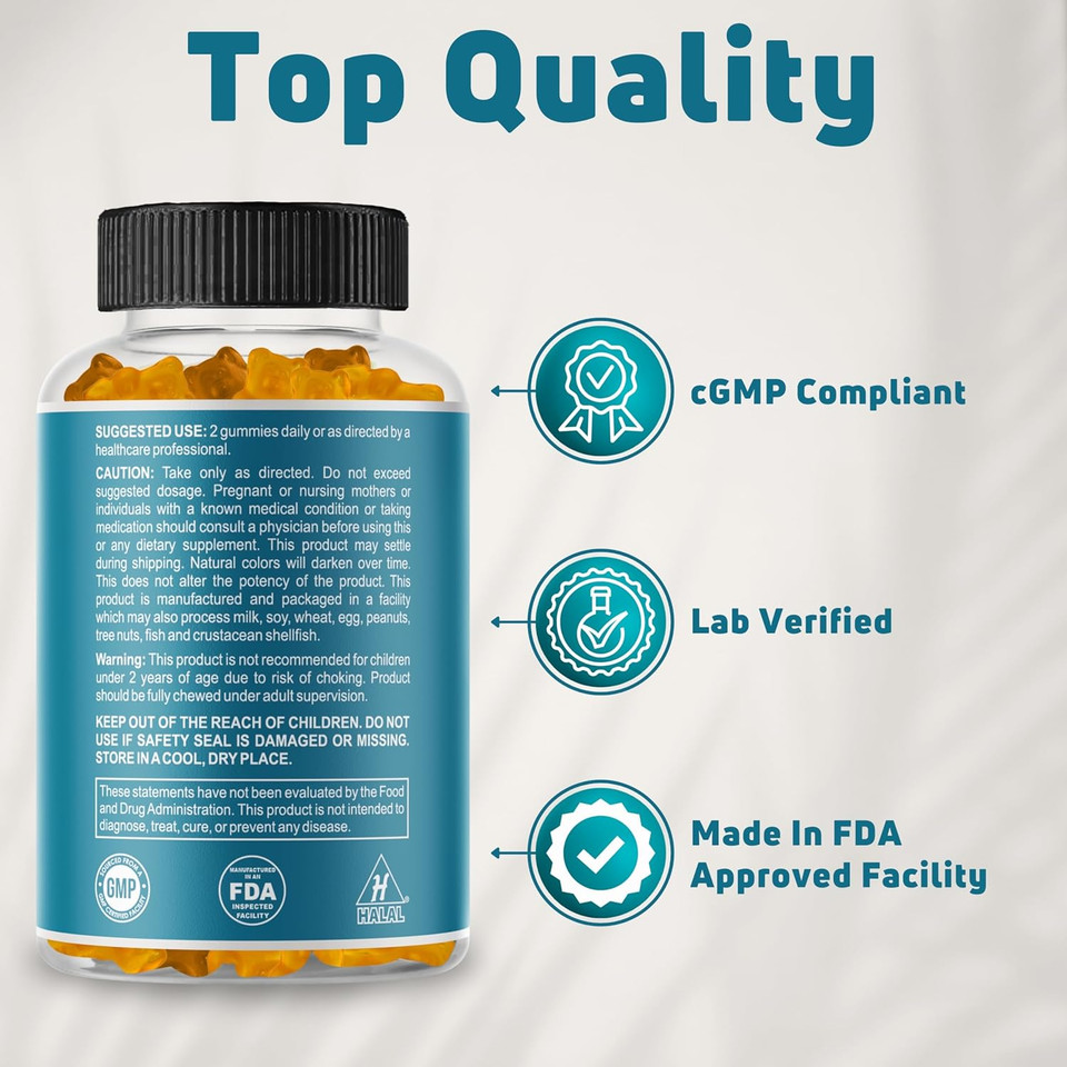 Gummy Vitamins For Kids 45 Day Supply - Vegetarian, Gluten Free, Gelatin Free, Multivitamin Gummies For Kids To Support Immune System & Overall Wellness