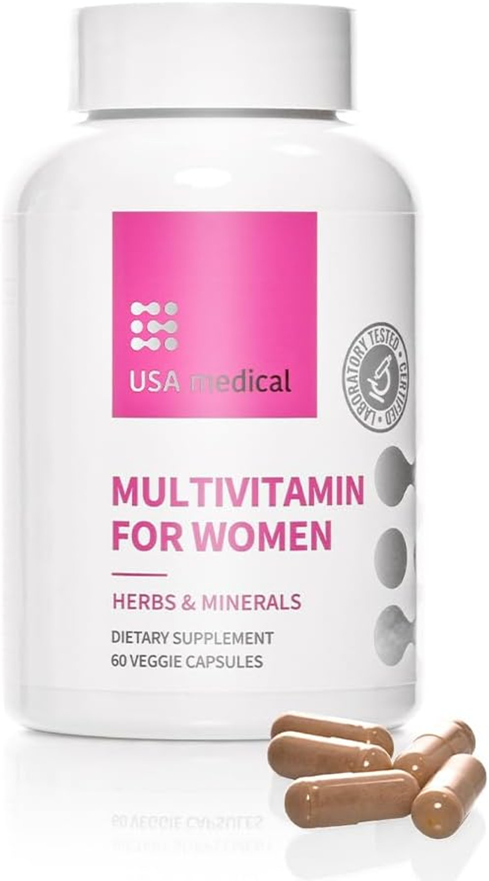 WomenS Multivitamin Capsules - Complete Supplement With Biotin, Folate, And Zinc - Supports Energy, Fertility, Hormones, And Sleep | 60 Capsules