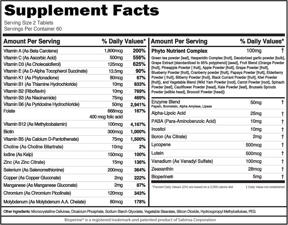 Evl Advanced Daily Multivitamin - Men'S Multivitamin With Essential Minerals Phytonutrient Complex And Vitamode Active Mens Vitamins For Energy With Lycopene For Muscle Bone And Immune Support Evl Advanced Daily Multivitamin - Men'S Multivitamin With Essential Minerals Phytonutrient Complex And Vitamode Active Mens Vitamins For Energy With Lycopene For Muscle Bone And Immune Support