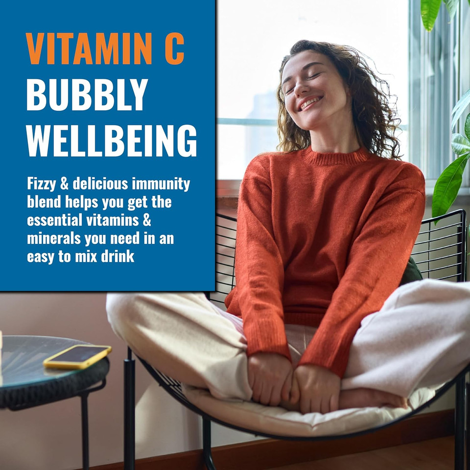 Ener-C Orange & Raspberry Multivitamin Drink Mix Powder Vitamin C 1000Mg & Electrolytes With Real Fruit Juice Natural Energy & Immune Support For Women & Men - Non-Gmo Vegan & Gluten Free - 60 Count