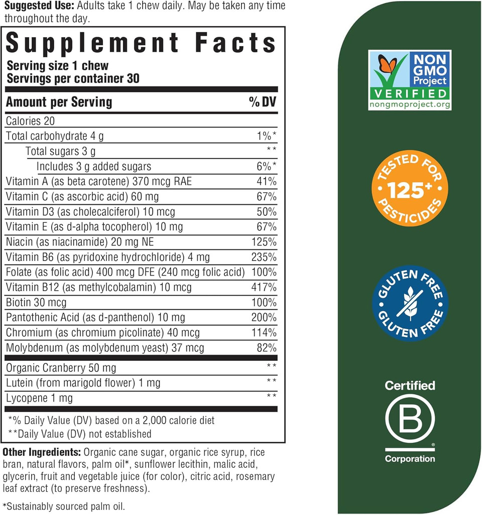 Megafood Women'S One Daily Multivitamin Soft Chews - Multivitamin For Women With Folate, Vitamin B6, B12, Biotin, Vitamin D - Delicious Mixed Berry Flavor - Vegetarian, Non-Gmo - 30 Chews Megafood Women'S One Daily Multivitamin Soft Chews - Multivitamin For Women With Folate, Vitamin B6, B12, Biotin, Vitamin D - Delicious Mixed Berry Flavor - Vegetarian, Non-Gmo - 30 Chews