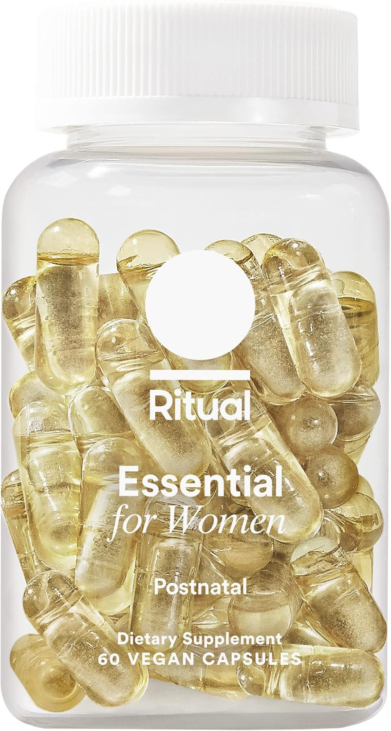 Ritual Essential For Women Postnatal Multivitamin - Postpartum Vitamin - Omega-3 Dha & Choline For Lactation Support, Vitamin A, C, D3 & Zinc For Immune Function Support*, B12, Iodine, Biotin, 30 Day