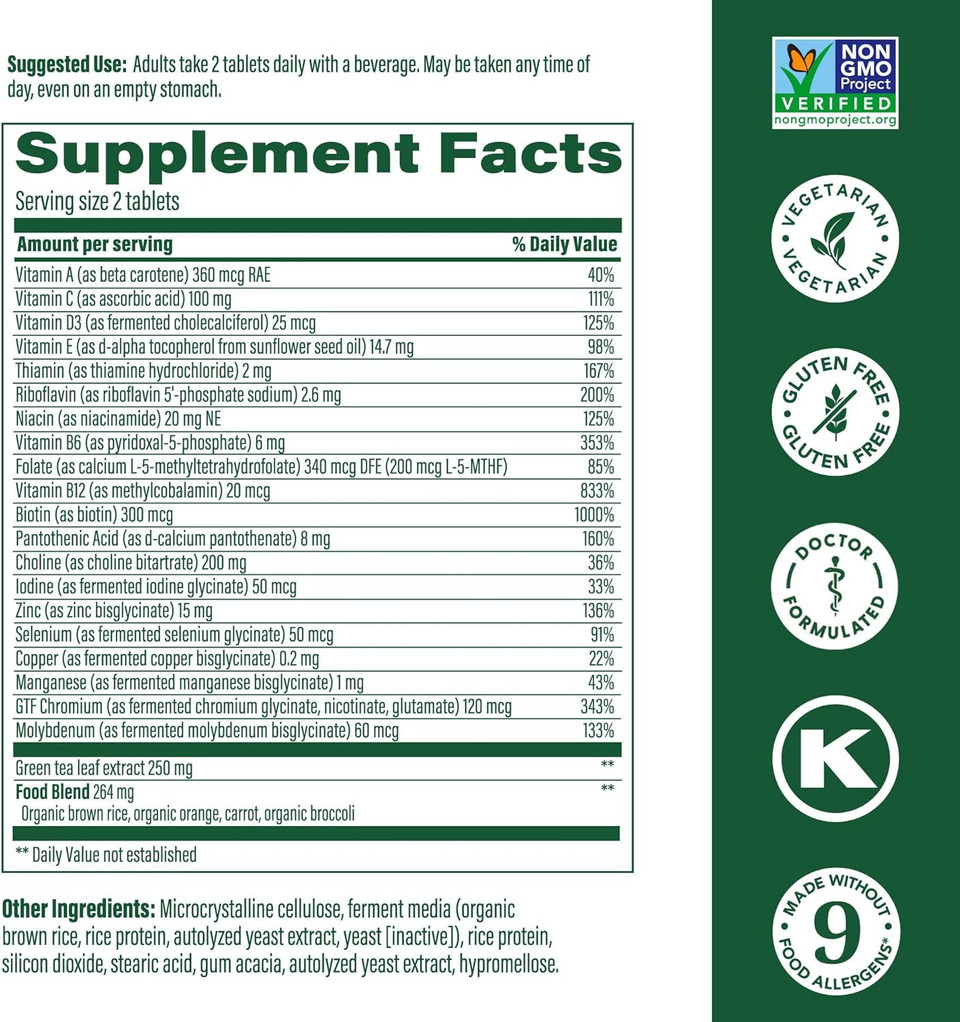 Megafood Women'S 55+ Advanced Multivitamin For Women - Doctor-Formulated With Choline, Vitamin D3, Vitamin B12, Biotin - Plus Real Food - Optimal Aging, Vegetarian - 120 Tabs (60 Servings) Megafood Women'S 55+ Advanced Multivitamin For Women - Doctor-Formulated With Choline, Vitamin D3, Vitamin B12, Biotin - Plus Real Food - Optimal Aging, Vegetarian - 120 Tabs (60 Servings)
