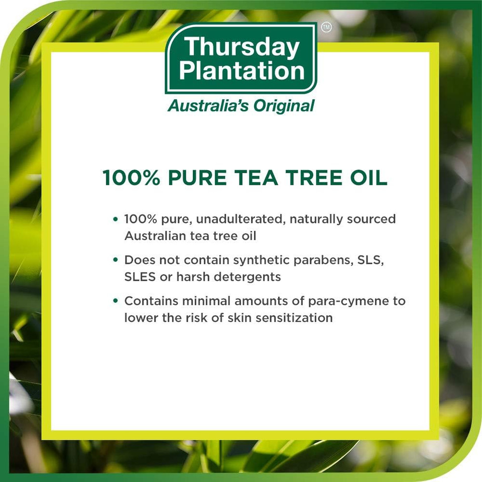 Thursday Plantation Australian Tea Tree Oil, Naturally Sourced Oil, Cleanses And Purifies, 0.5 Fl Oz