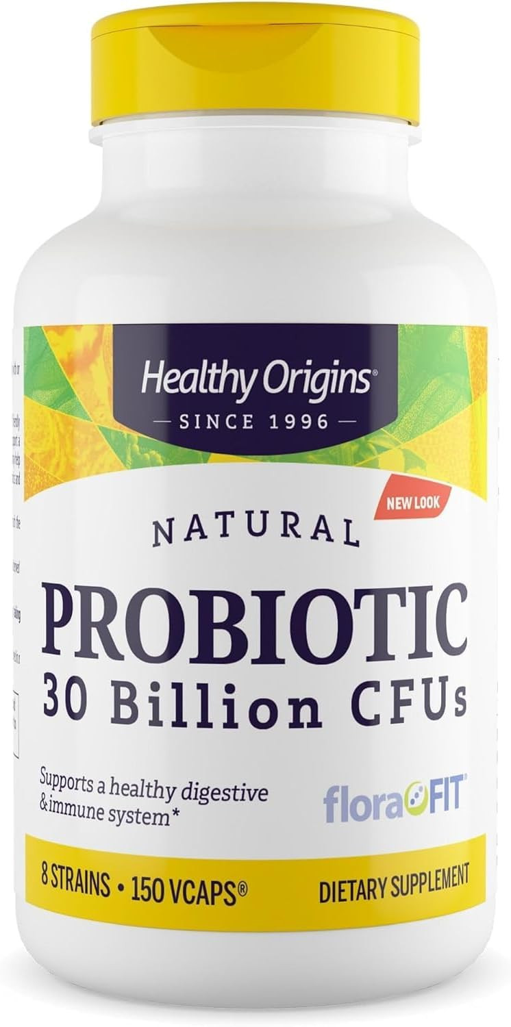 Healthy Origins Probiotic 30 Billion Cfu'S (Shelf Stable, Non-Gmo, Gluten Free, Digestive Health, Gut Health, Immune Support), 150 Veggie Caps
