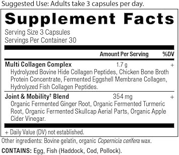 Ancient Nutrition Collagen Pills For Joint Support, Multi Collagen Capsules 90 Ct, Joint + Mobility, Supports Joints, Skin & Nails, Exercise Recovery, Paleo And Keto Friendly, Gluten Free