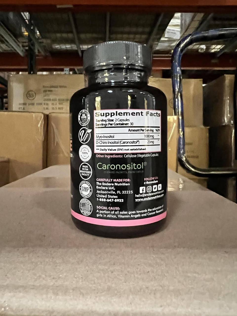 Myo-Inositol & D-Chiro Inositol Capsules | Optimal 40:1 Myo Inositol To D-Chiro-Inositol Fertility Supplements For Women, Natural Pcos Supplement, Hormone Balance, Healthy Ovarian Support (1)