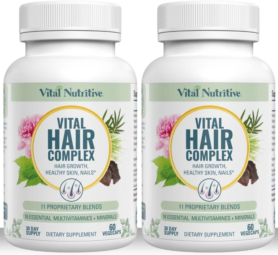 Vital Hair Complex  Biotin & Vitamin B Hair Vitamins For Women & Men  Supports Healthy Hair, Skin & Nails  Hormone-Free, Gluten-Free  Hair Supplement For Women & Men Vital Hair Complex  Biotin & Vitamin B Hair Vitamins For Women & Men  Supports Healthy Hair, Skin & Nails  Hormone-Free, Gluten-Free  Hair Supplement For Women & Men