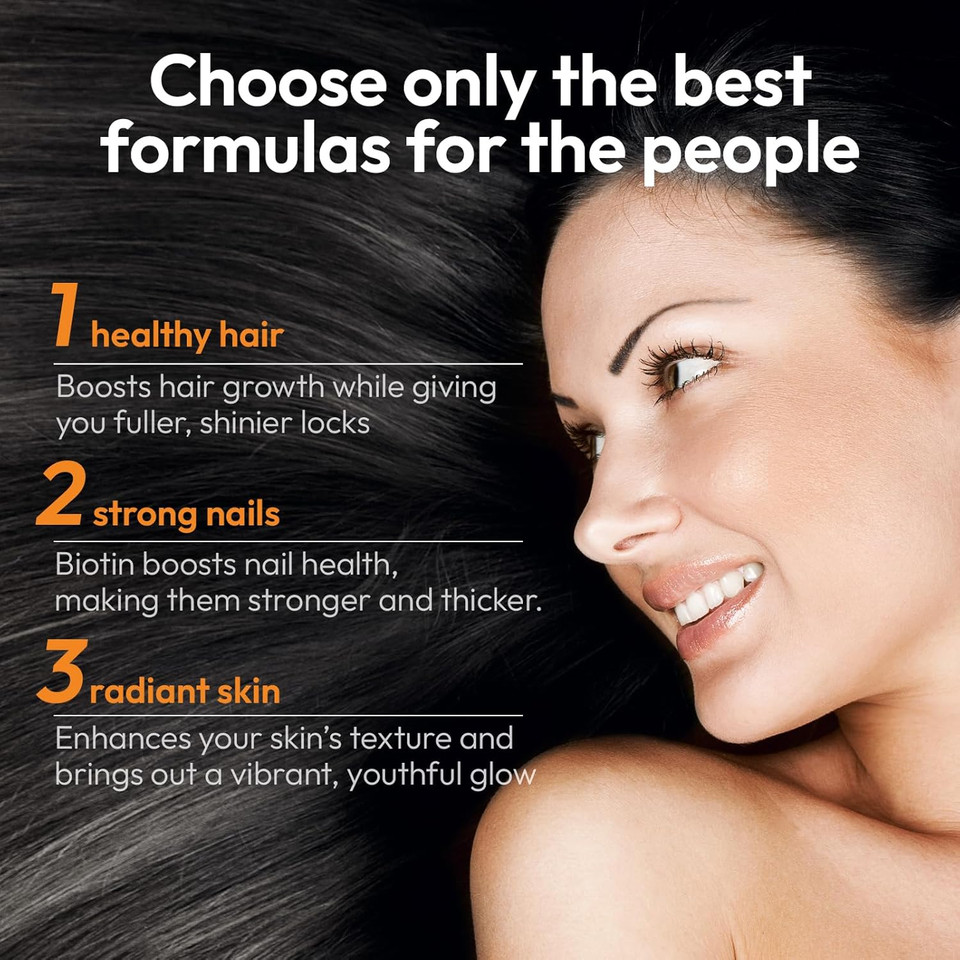 Biotin 10000 Mcg With Zinc Vitamin C & Calcium Pantothenate  Supports Healthy Hair Growth, Strong Nails & Glowing Skin For Women & Men | Made In The Usa | 60 Vegan Capsules (2 Months Supply) Biotin 10000 Mcg With Zinc Vitamin C & Calcium Pantothenate  Supports Healthy Hair Growth, Strong Nails & Glowing Skin For Women & Men | Made In The Usa | 60 Vegan Capsules (2 Months Supply)