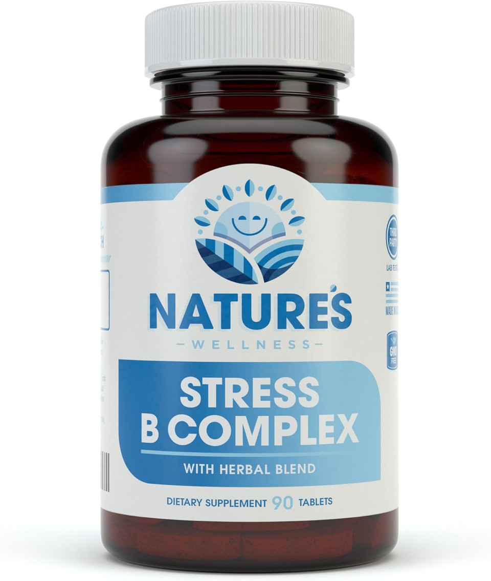 Vitamin B Complex Stress Relief | All Natural Mood Enhancer And Stress Support Supplement | Stress B Complex With Herbal Extract Blend Plus Vitamin C, Paba, And Choline Vitamin B Complex Stress Relief | All Natural Mood Enhancer And Stress Support Supplement | Stress B Complex With Herbal Extract Blend Plus Vitamin C, Paba, And Choline