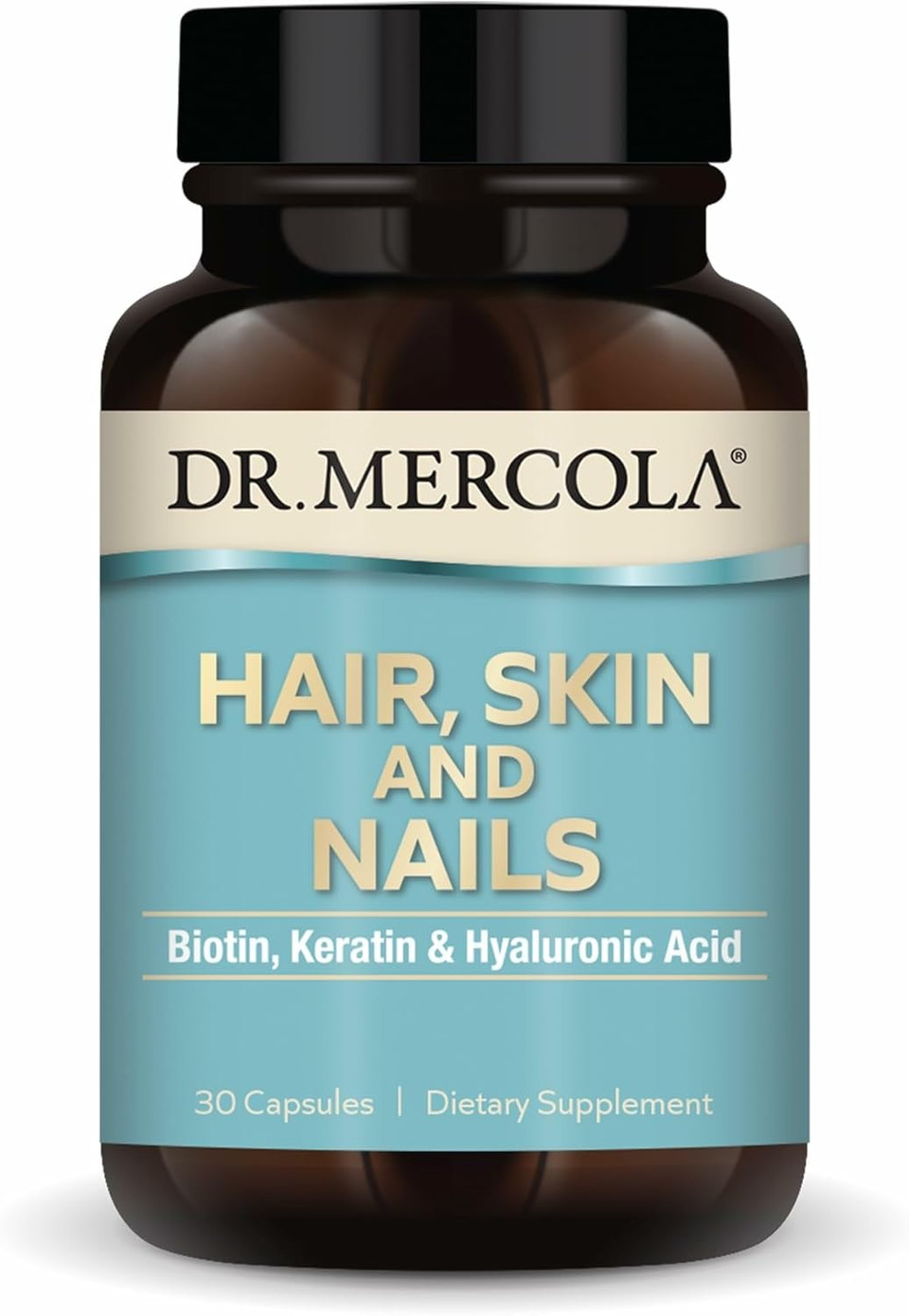 Dr. Mercola Hair, Skin And Nails - Provides Biotin, Keratin & Hyaluronic Acid - Premium Quality - Supports Healthy Aging - Non-Gmo, Gluten-Free & Soy-Free - 30 Capsules (30 Servings) Dr. Mercola Hair, Skin And Nails - Provides Biotin, Keratin & Hyaluronic Acid - Premium Quality - Supports Healthy Aging - Non-Gmo, Gluten-Free & Soy-Free - 30 Capsules (30 Servings)