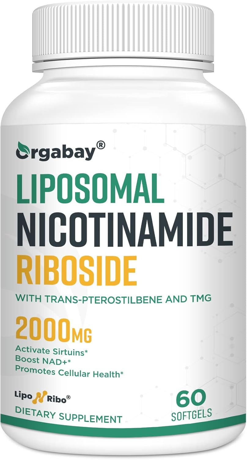 Liposomal Nicotinamide Riboside 2000 Mg With Tmg And Pterostilbene, Boosting Nad+, Support Healthy Aging, 180 Count