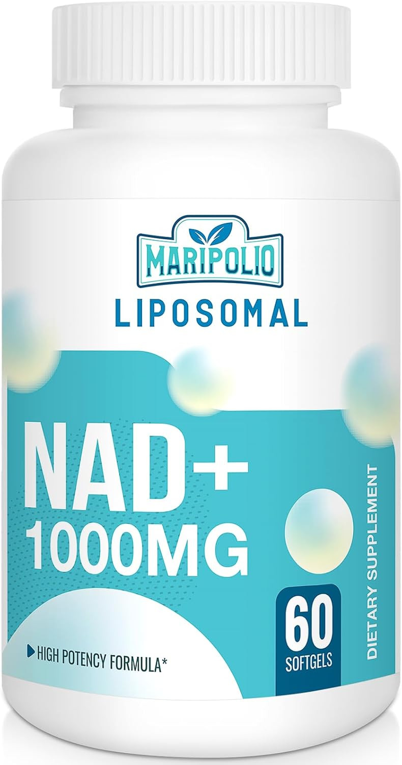 Liposomal Nad+ Supplement 1000 Mg | Highest Nad Pontecy | Max Absorption | Pure Nad Supplement | Energy And Dna Repair, Aging Defense, Brain Function | 120 Softgels