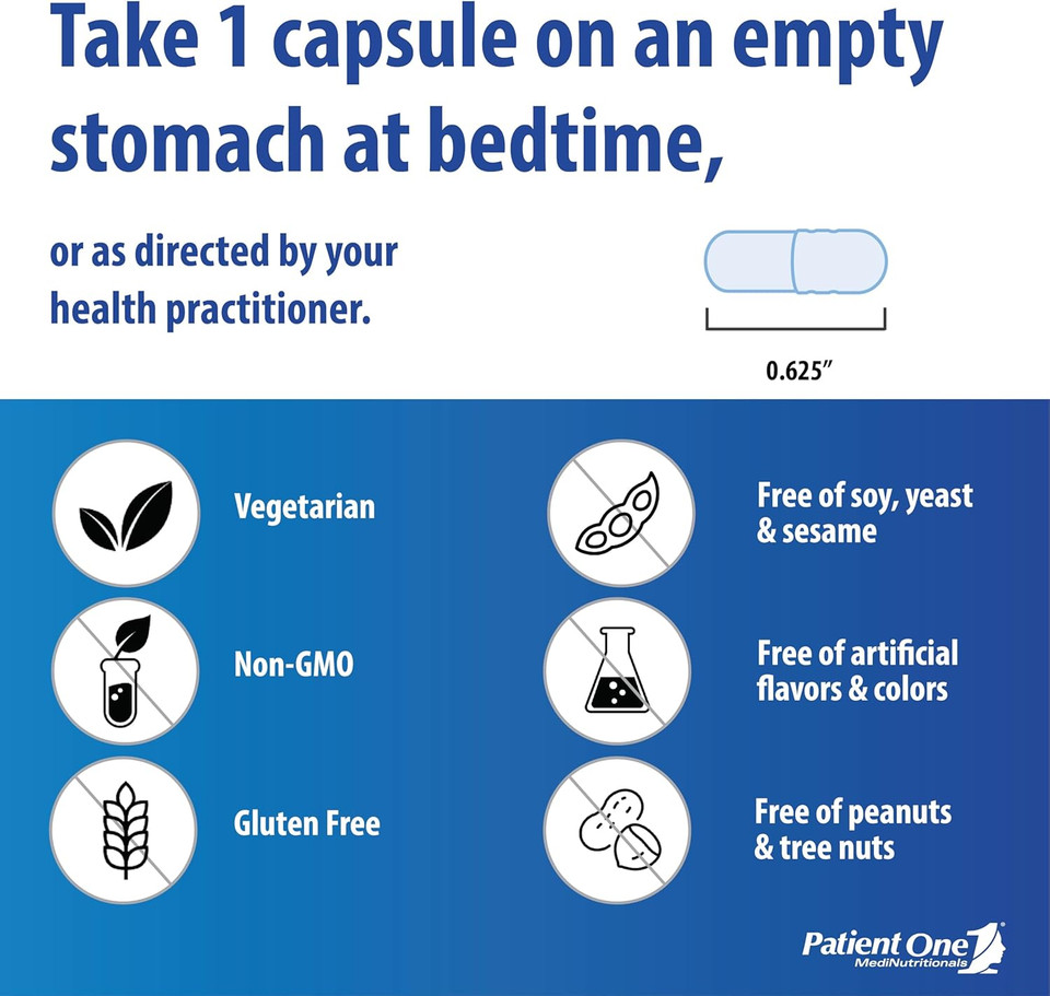 Patient One 5-Htp 100 Mg | Supplement To Support Stress Management, Mood And Sleep* | 60 Capsules