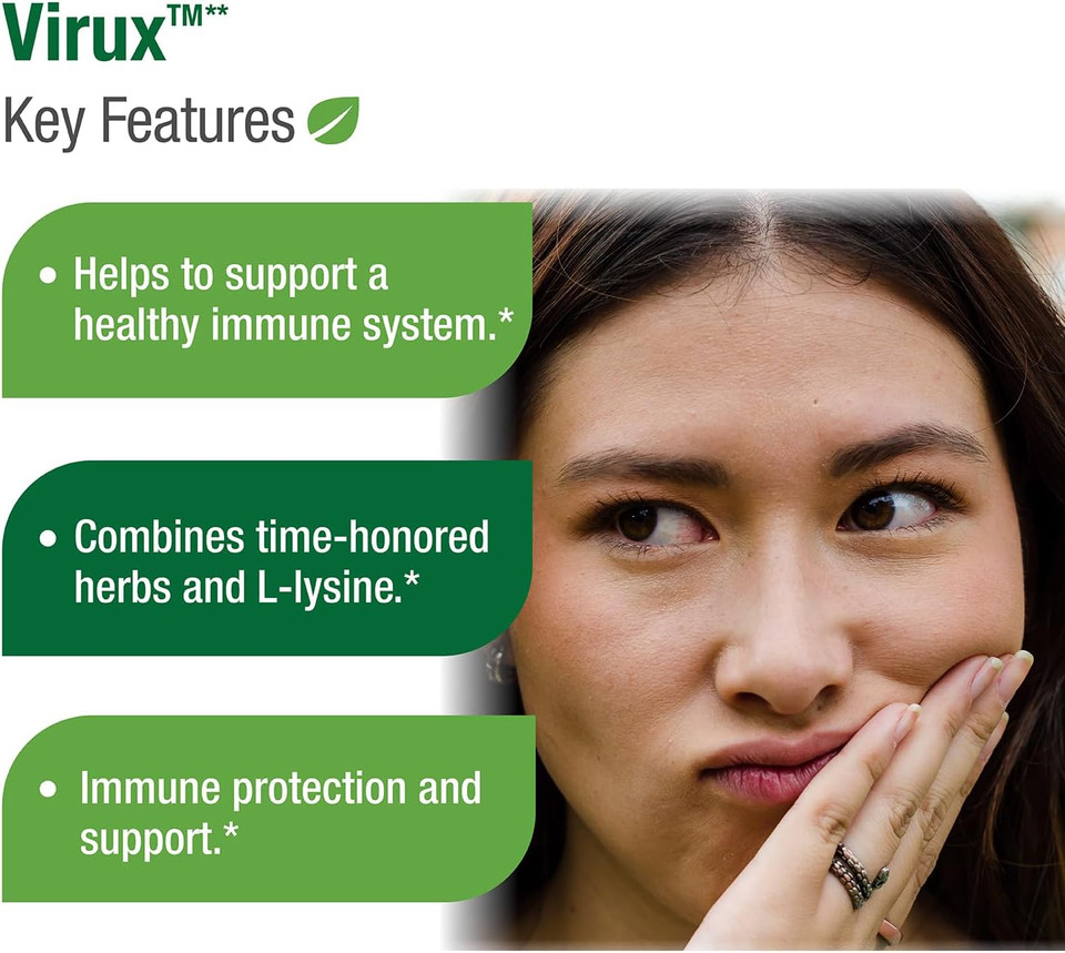 Bell Virux L Lysine And Red Marine - Natural Herbal Blend, Unique Supplement To Boost The Immune System- Lysine 1000Mg Capsules