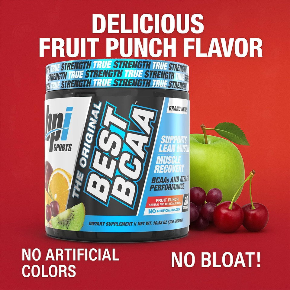 Bpi Sports Best Bcaa - Bcaa Powder - Branched Chain Amino Acids - Muscle Recovery - Muscle Protein Synthesis - Improved Performance  Hydration  Blueberry Lemonade - 30 Servings - 12.34 Oz