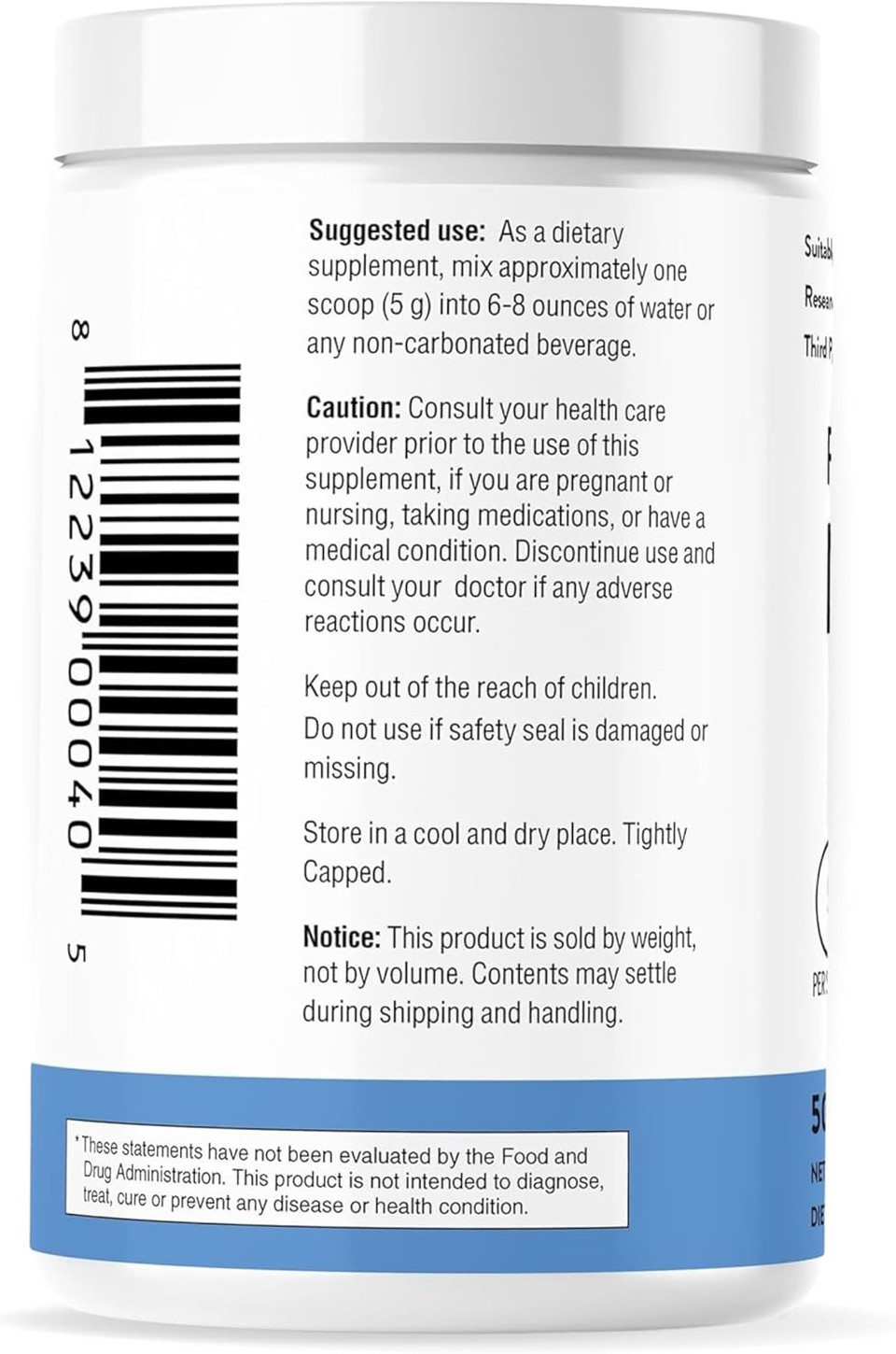 Sandhu'S L-Glutamine Powder | 100 Servings, 500 Gram, 17.6 Oz., Large Size, 3 Months Supply| Made In Usa | Non-Gmo, Amino Acid Supplement For Muscle Support And Gut Health
