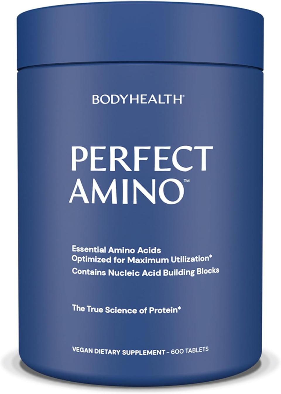 Bodyhealth Perfectamino, Essential Amino Acid With Bcaas + Lysine, Phenylalanine, Threonine, Methionine, Tryptophan, Supplement For Muscle Mass Production, Recovery & Strength (600 Ct)
