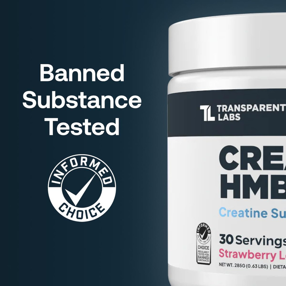 Transparent Labs Creatine Hmb - Creatine Monohydrate Powder With Hmb For Muscle Growth, Increased Strength, Enhanced Energy Output, And Improved Athletic Performance - 30 Servings, Tropical Punch