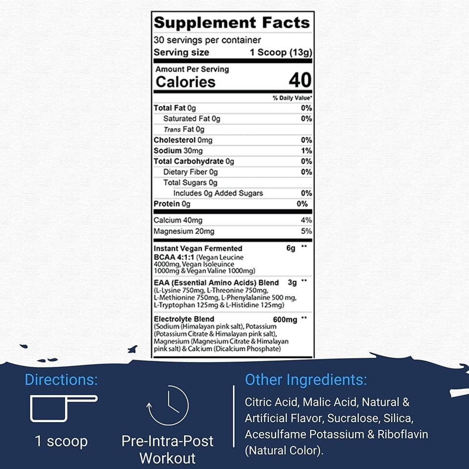 Gaspari Nutrition Proven Eaas, Vegan Fermented Eaas, Enhances Recovery & Replenishes Electrolytes, Non Gmo (30 Servings, Blueberry Acai)