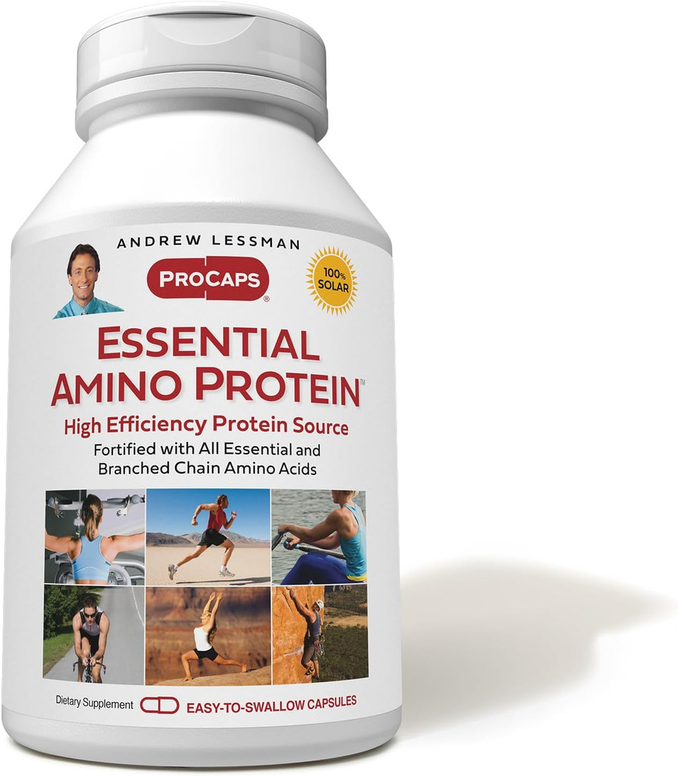 Andrew Lessman Essential Amino Protein 90 Capsules - A Highly Bioavailable Protein Source With Essential And Branched Chain Amino Acids. Supports Structure And Function Of Key Organs And Tissues