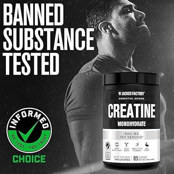 Jacked Factory Creatine For Women - Creatine Monohydrate With Collagen + Colostrum To Support Workout Performance, Lean Muscle Growth, Healthy Hair, Skin, & Nails - 30 Servings, Unflavored