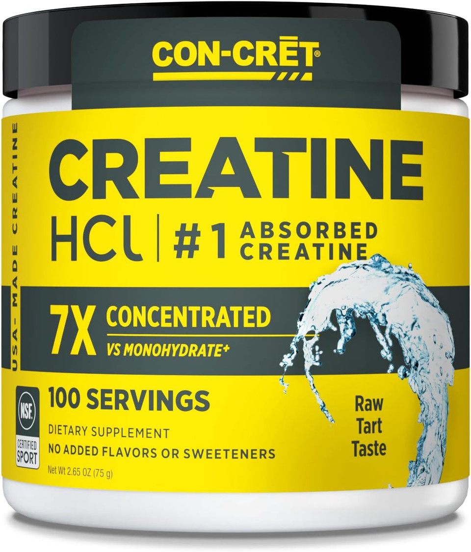 Creatine Hcl Powder | Muscle, Cognitive, Cellular Energy Support | No Bloating Or Cramps | Usa Made & Nsf Certified | Raspberry (64 Serving)
