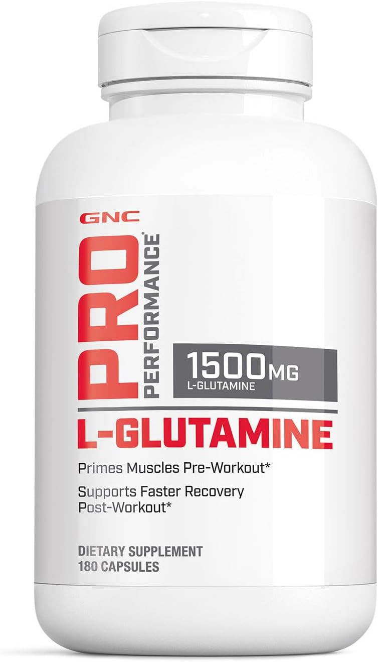 Gnc Pro Performance L-Glutamine, 90 Capsules, Supports Muscle Recovery