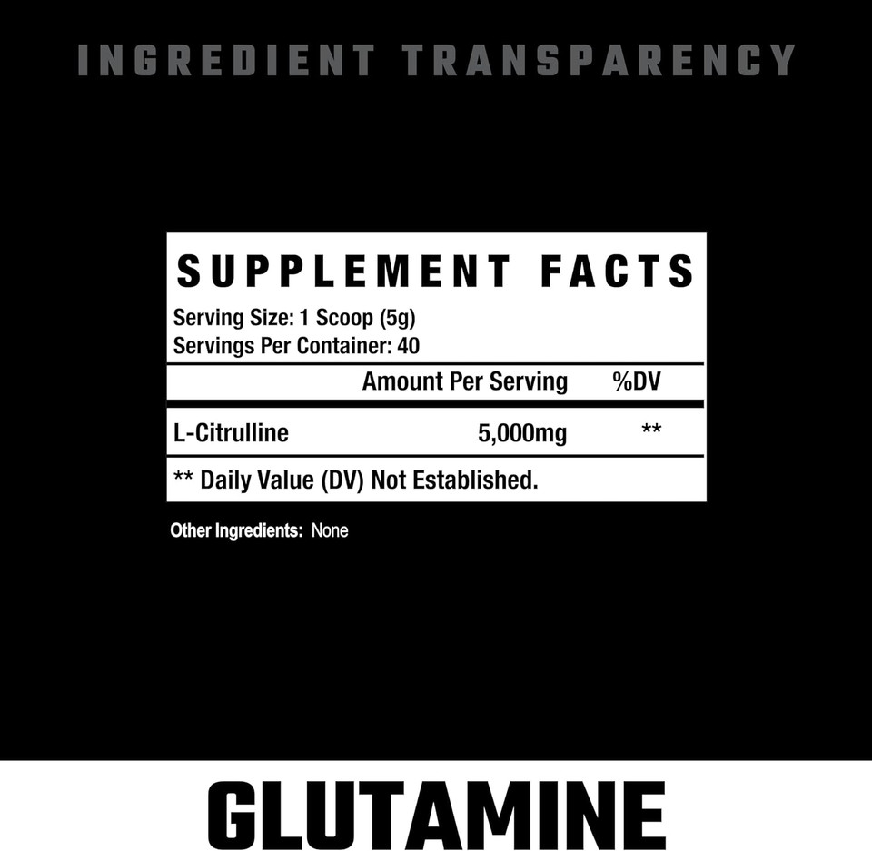 Axe & Sledge Basics Glutamine | 5G Pure L-Glutamine Per Serving, Unflavored, 40 Servings | No Fillers, Sweeteners, Or Artificial Substances, Supports Muscle Recovery & Performance