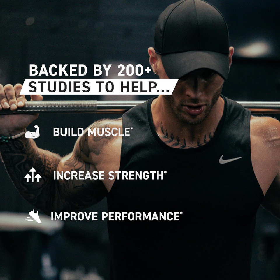 Kaged Creatine Monohydrate Elite Capsules Unflavored Muscle Recovery And Growth Supplement For Men & Women, Vegan, Easily Digestible, Gluten Free, No Sugar Added