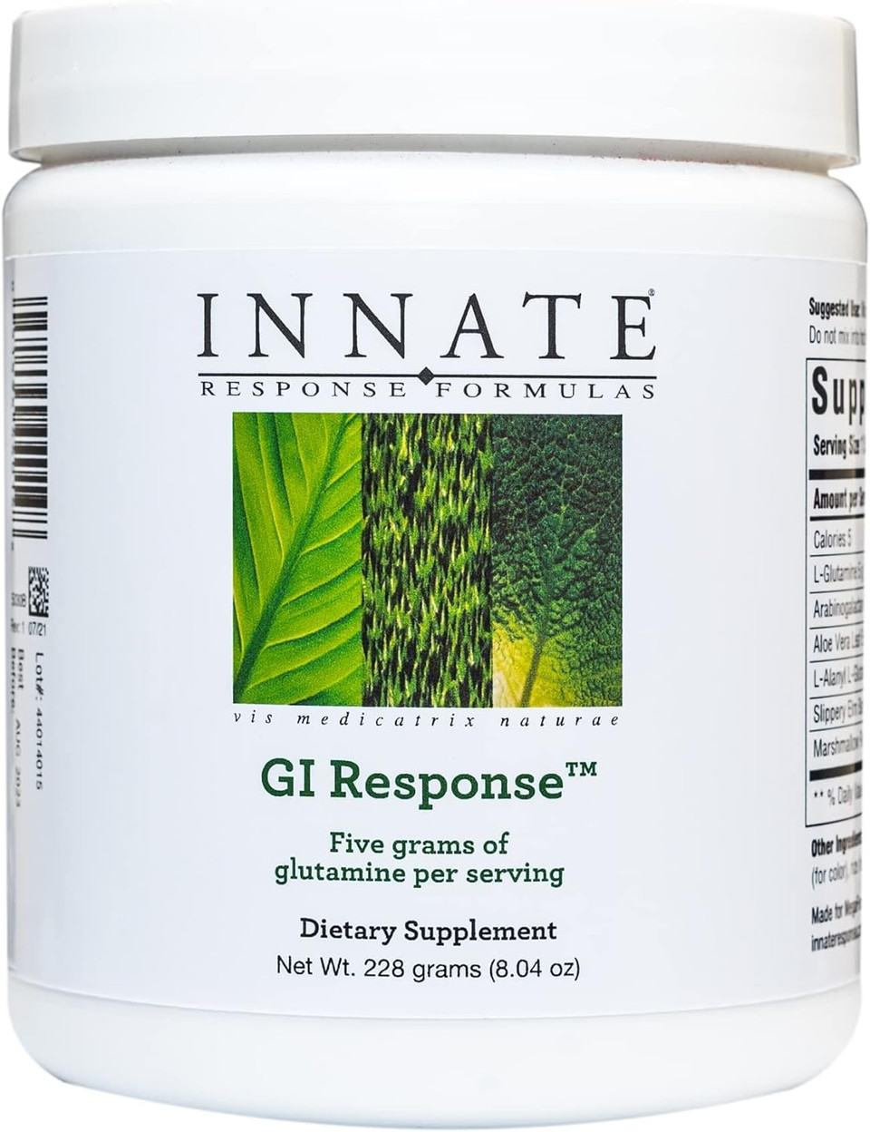 Innate Response Formulas Gi Response - Powdered Digestive Blend To Support Gastrointestinal Health - 5G Glutamine Per Serving - 30 Servings (228 Grams)