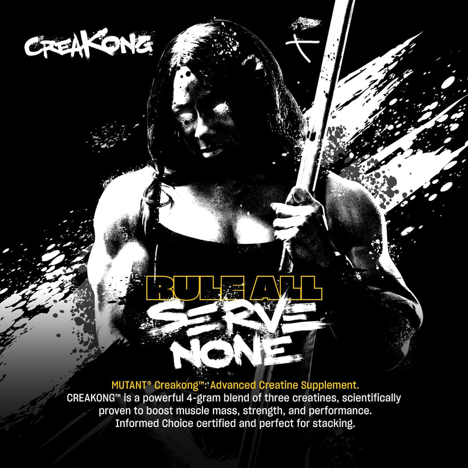 Mutant Creakong  300G Of Delivering Sheer Unadulterated Size And Power, A Creatine Blend That Delivers Only Pure Creatines From The WorldS Leading Creatine Sources