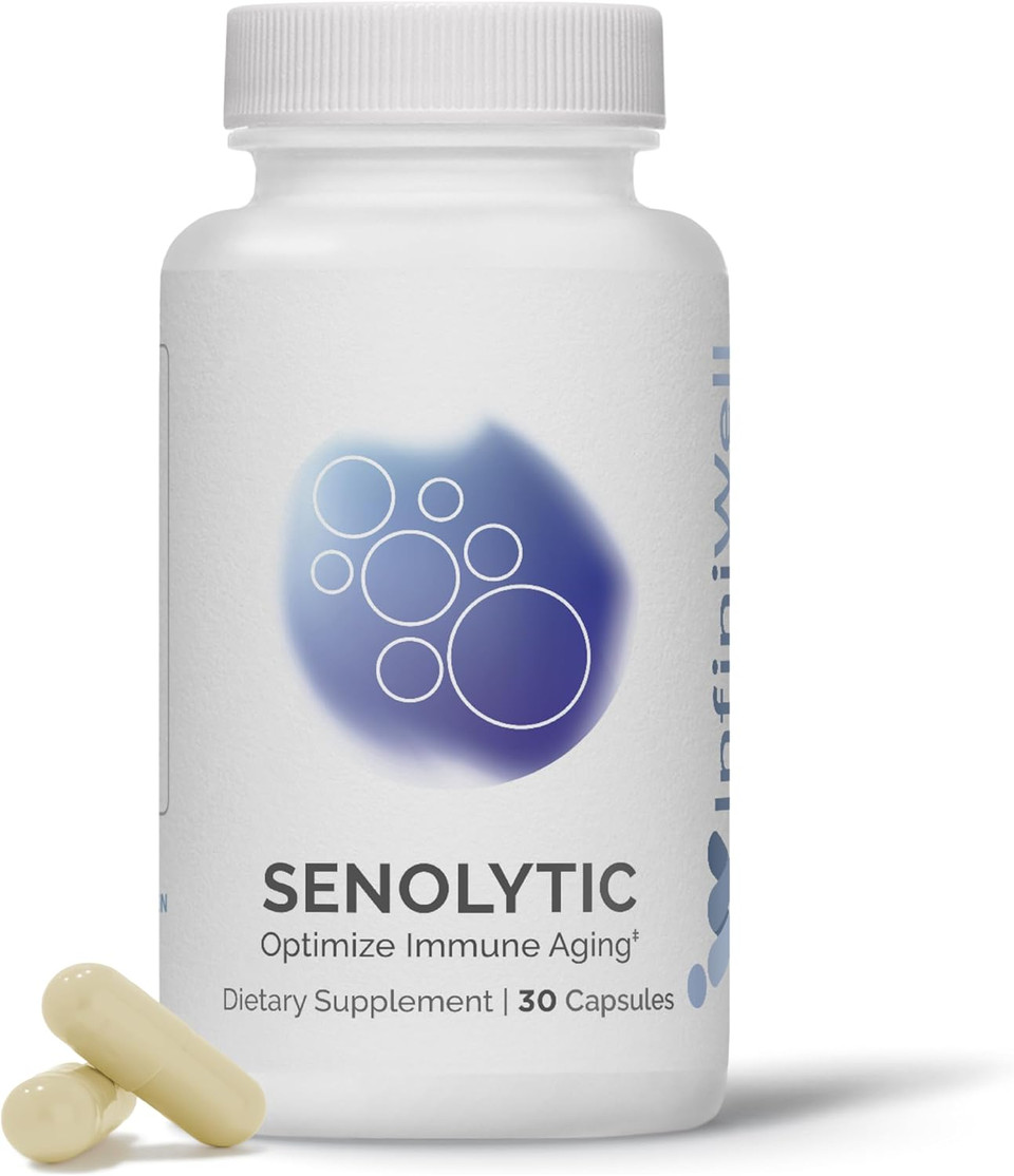 Senolytic Longevity Supplements - Optimize Cellular Aging, Help Support Cognitive Function & Neurological Processing - With Resveratrol, Pterostilbene & Quercetin (30 Capsules)