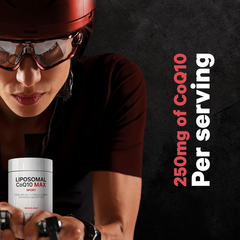 Codeage Liposomal Coq10 Max Supplement - 250 Mg Coenzyme Q10 With Vitamin E Isomers Tocopherols - 2-Month Supply - 1 Capsule Per Serving - Liposomal Delivery - Non-Gmo, Gluten-Free - 60 Capsules