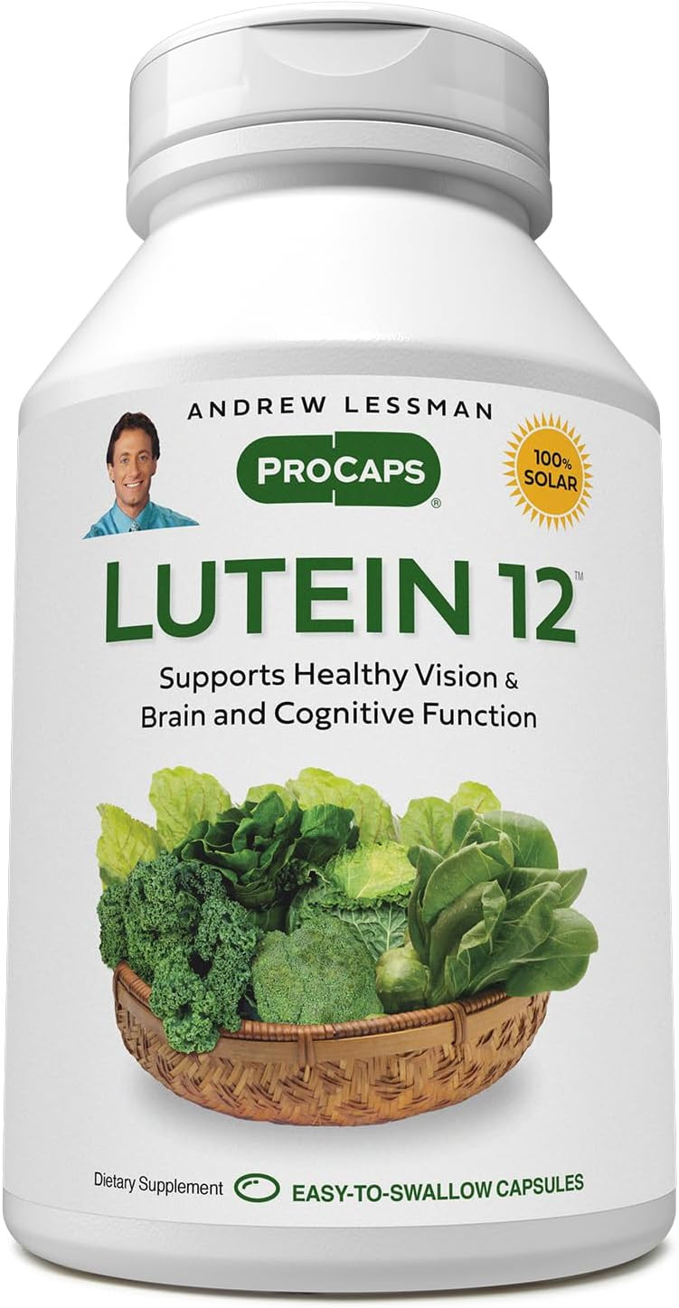 Andrew Lessman Lutein 12 Mg - 60 Softgels - Ultra-High Levels Of Lutein. Powerful Anti-Oxidant Carotenoid. Supports Eye Health And Promotes Healthy Vision And Skin