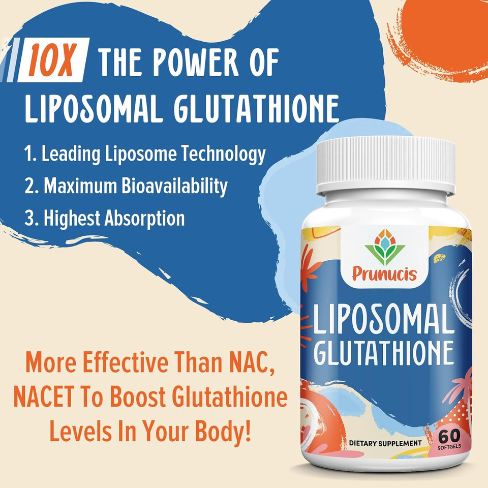 2400Mg Liposomal Glutathione, Reduced L-Glutathione, Glutathione Supplement With Vitamin C, Master Antioxidants, Enhanced Absorption, Antioxidant Supplements - Immune System, 120 Softgels