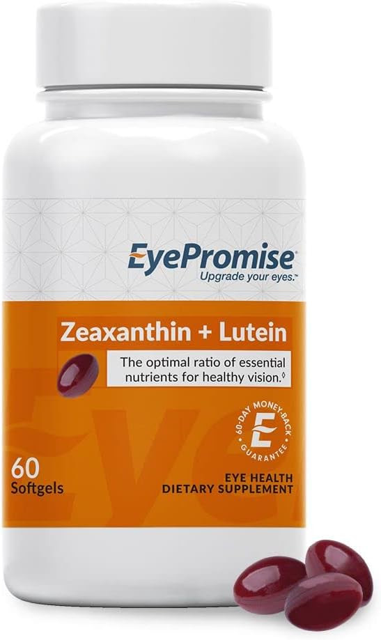 Eyepromise Zeaxanthin + Lutein Eye Vitamin - 180 Softgels Capsules Made With Natural Ingredients For Diets Including Gluten Free And Vegetarian (3-Month Supply (180 Softgels))