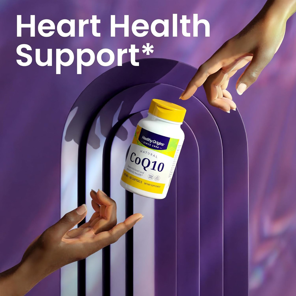 Healthy Origins Coq10, 200 Mg - Heart Health & Energy Supplement - Gluten-Free & Non-Gmo Supplements - 150 Softgels