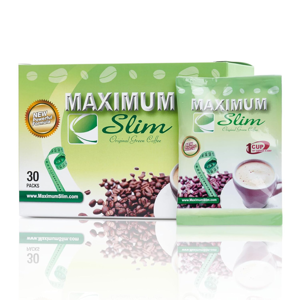 Maximum Slim Original Green Coffee Premium 4-In-1 Formula With Natural Herbal Extracts For Energy & Vitality. Creamy & Delicious For Maximum Satisfaction. No Messy Side Effects-Made In The Usa-30 Ct