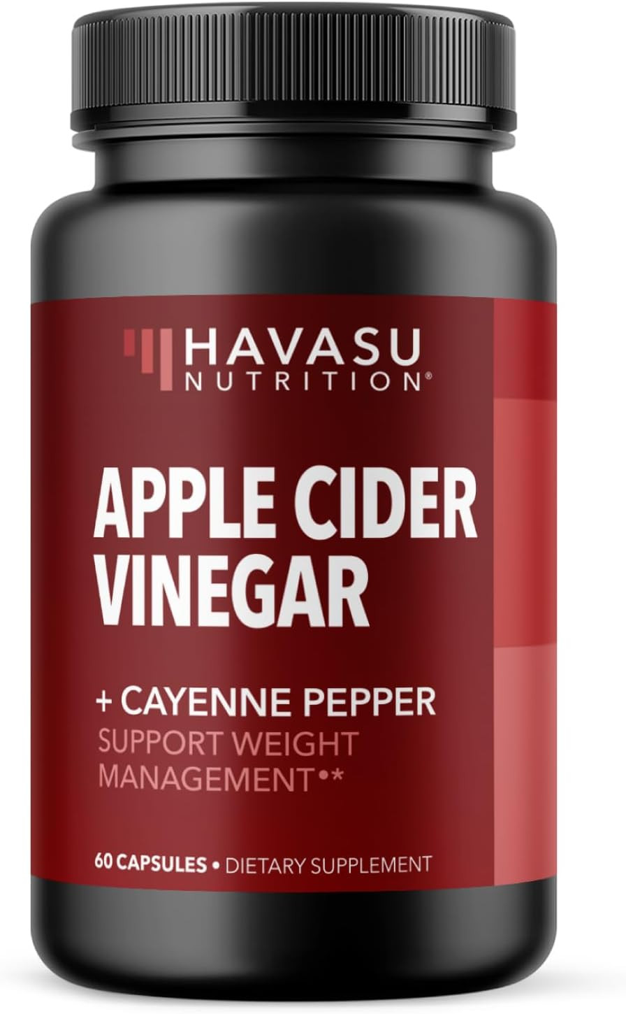 Apple Cider Vinegar Capsules With Cayenne Pepper For Digestive Health Support - 500Mg Acv And 20Mg Capsicum Annuum - Easy-To-Take, Unflavored Pills - 60 Count - Vegan, Non-Gmo - 2 Month Supply