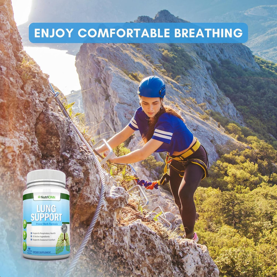 Lung Detox And Cleanse - Great For Smokers - Extra Strength - 100% Herbal Lung Health Supplements - Mucus Removal Support - Promotes Respiratory Health - Natural Way To Keep Your Lungs Clear