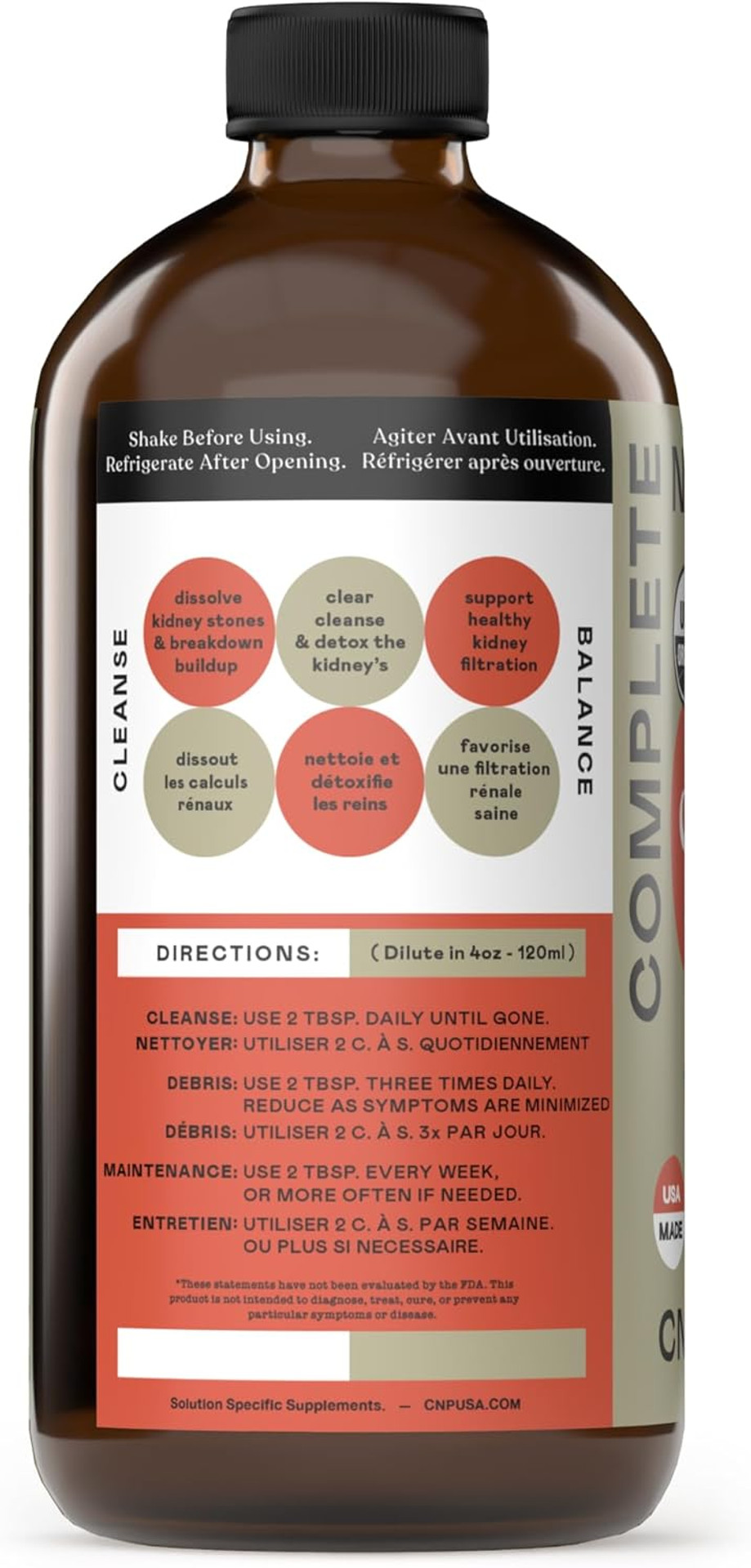 Complete Natural Products Kidney Complete - 16Oz Glass Bottle, Kidney Cleanse Complete Natural Products Kidney Complete - 16Oz Glass Bottle, Kidney Cleanse