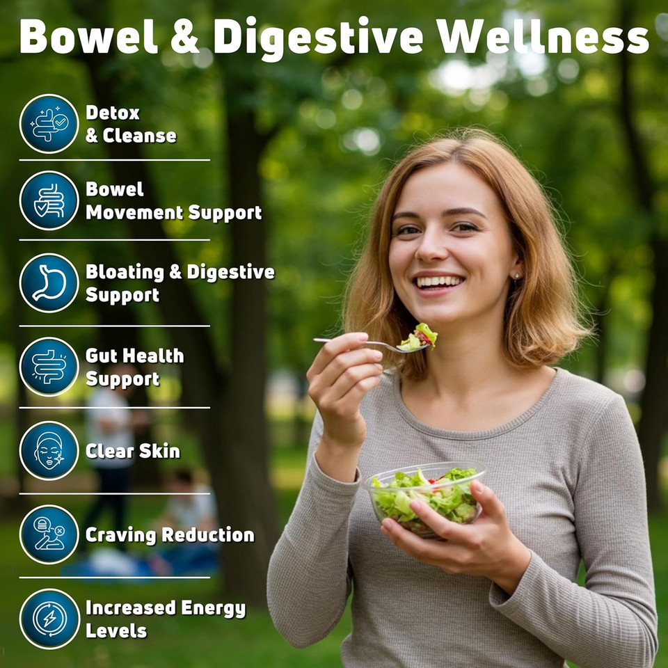 15 Day Cleanse Capsules - Colon Cleanse For Digestive Health, Fewer Cravings & Glowing Skin - 15 Day Gut Cleanse, Detox Cleanse - 30 Tasteless, Gluten-Free, Soy-Free Capsules