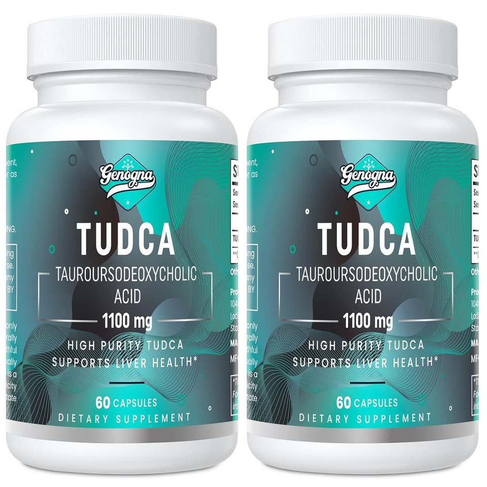 Tudca 1100Mg-Liver Support Supplement For Detox Cleanse, Water-Soluble Bile Salts, 120 Vegan Capsules,Non-Gmo,Gluten-Free