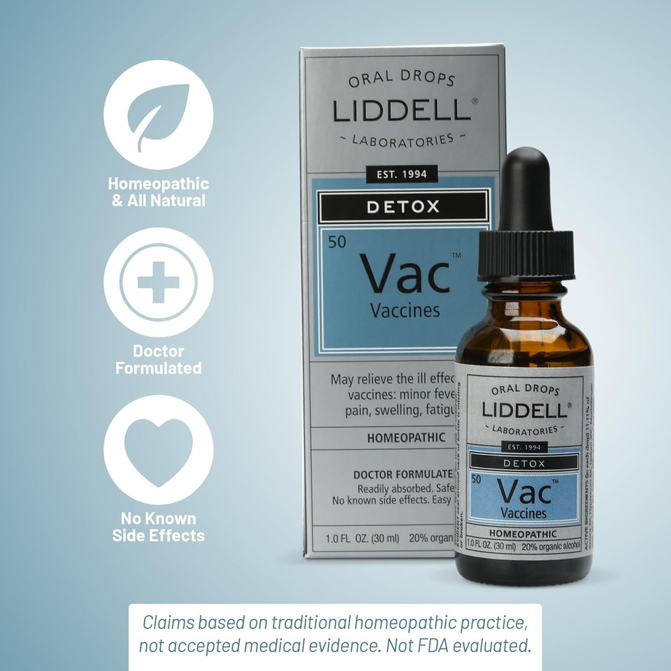 Liddell Homeopathic Vaccine Detox Oral Drops - 1 Oz