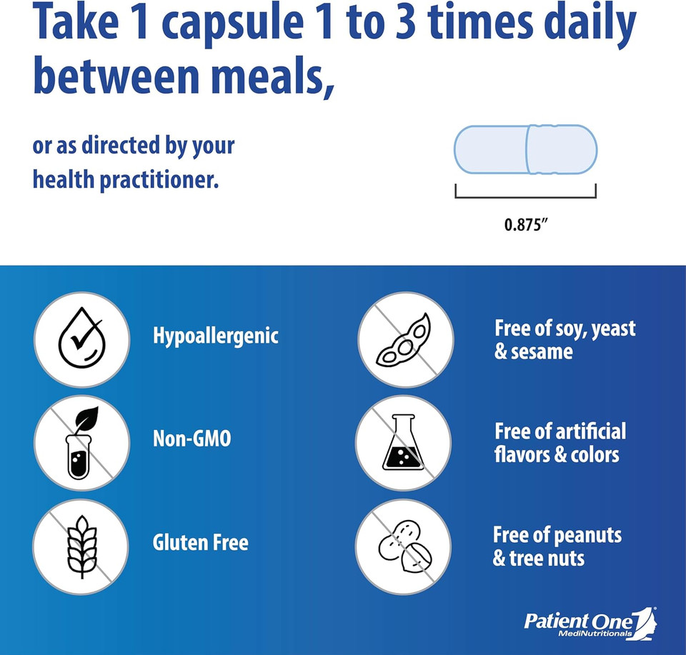 Patient One Nac (N-Acetyl Cysteine) 600 Mg | Supplement To Support Immune, Respiratory And Liver Health* | 90 Capsules
