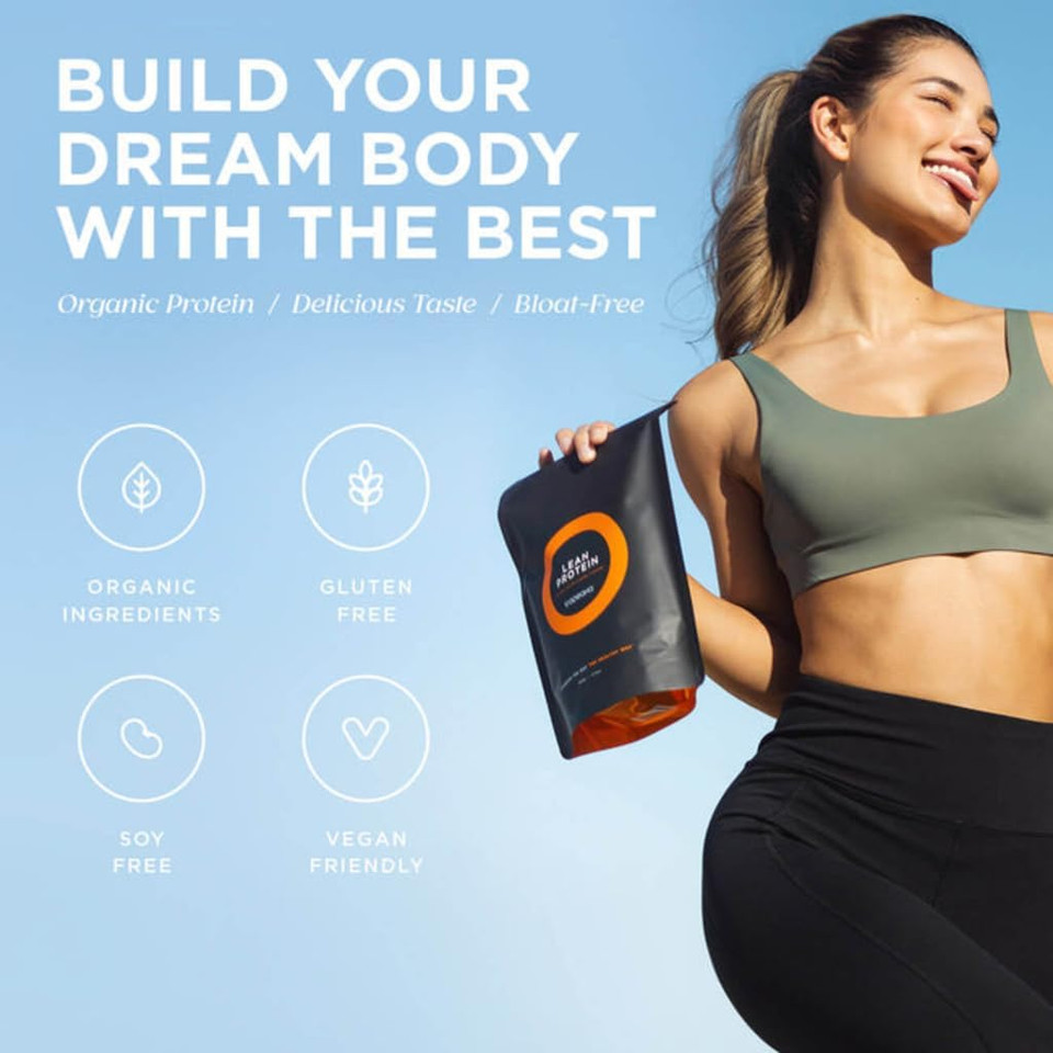 Tropeaka Plant Based Lean Protein Powder For Smoothies & Shakes - Salted Caramel - Vegan Protein For Men & Women, Gluten Free, Dairy Free, Non-Gmo, 17.6Oz (20 Servings)