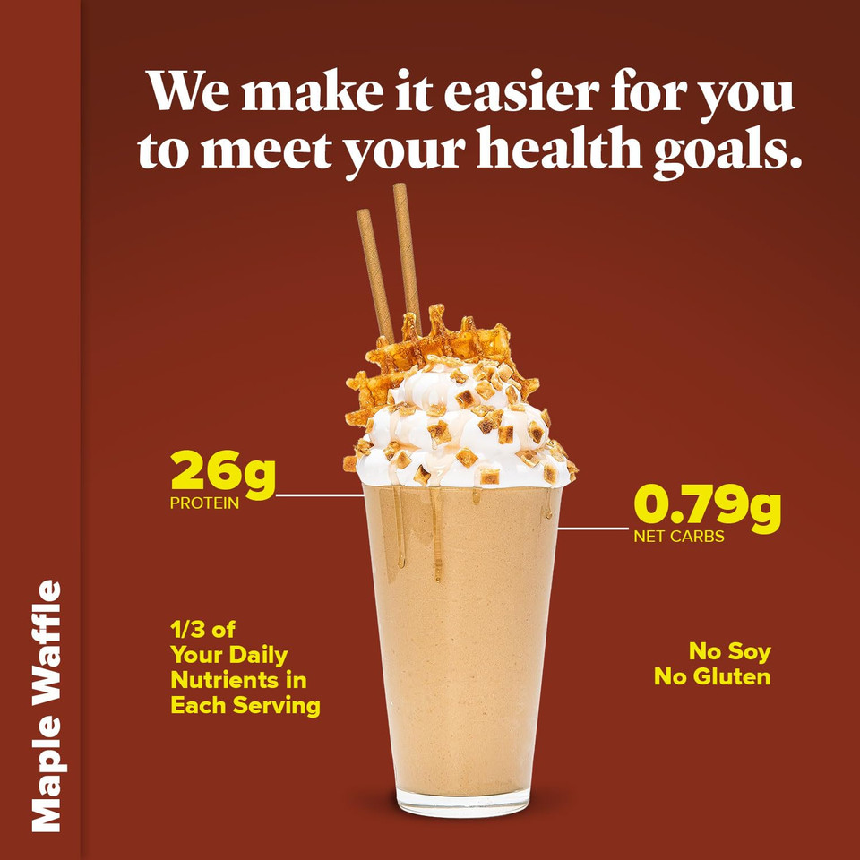 Keto Chow Chocolate Peanut Butter | Keto Meal Replacement Shake Powder | Nutritionally Complete | Low Carb | Delicious Easy Meal Substitute | Protein Rich You Choose The Fat | 21 Meal Serving