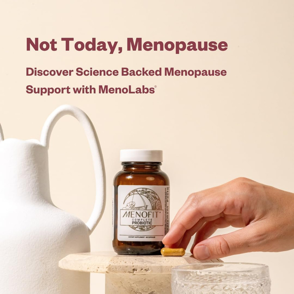 Menolabs Menofit, Menopause Supplements For Women - 60 Capsules - Advanced WomenS Probiotic With Vitamins And Red Clover For Gut Health, Hot Flashes And Hormone Balance For Women Menolabs Menofit, Menopause Supplements For Women - 60 Capsules - Advanced WomenS Probiotic With Vitamins And Red Clover For Gut Health, Hot Flashes And Hormone Balance For Women