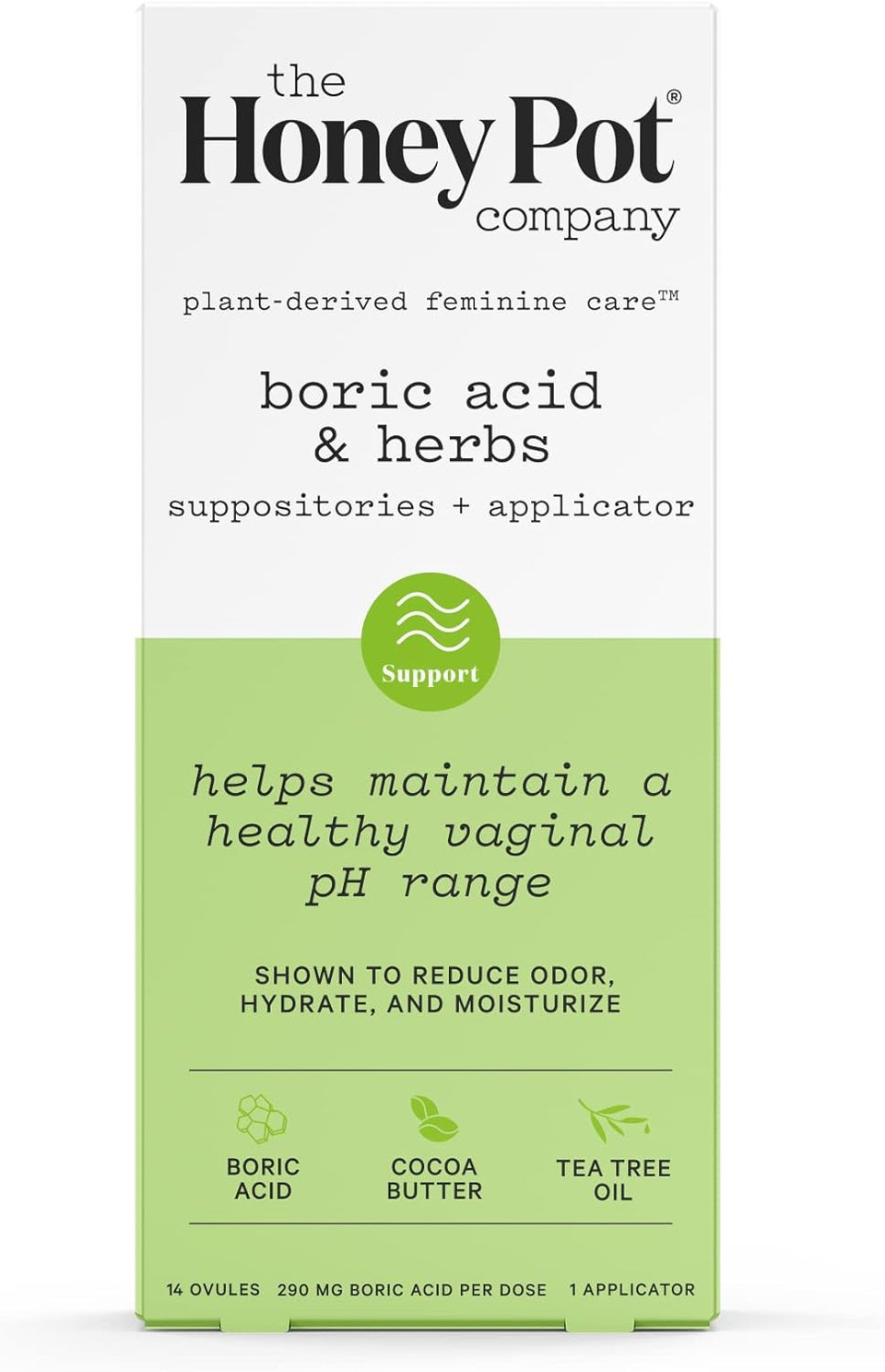 The Honey Pot Company 7 Day Boric Acid & Herbs Suppositories - Maintains And Balances Healthy Vaginal Ph, Manages Odor, Hydrates, & Moisturizes - Gynecologist Tested The Honey Pot Company 7 Day Boric Acid & Herbs Suppositories - Maintains And Balances Healthy Vaginal Ph, Manages Odor, Hydrates, & Moisturizes - Gynecologist Tested